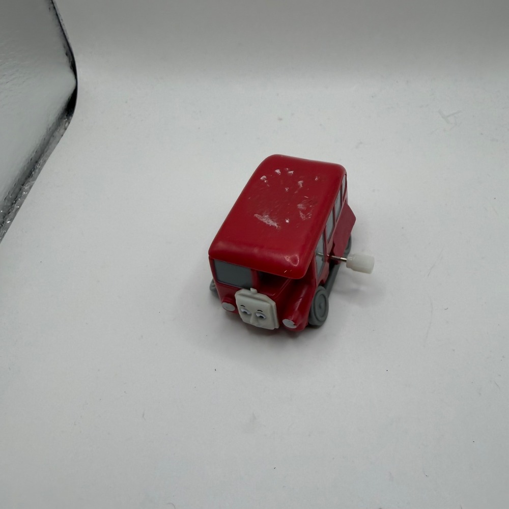 Vintage 1997 Thomas & Friends Bertie the Bus Wind Up Toy Tomy Britt Allcroft Red